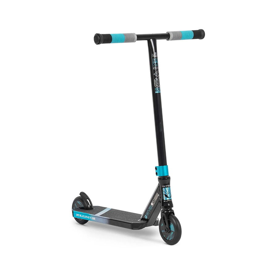 Invert Supreme Journey 1+ Jamie Hull Mini Stunt Scooter Tri Electro Teal Black 3