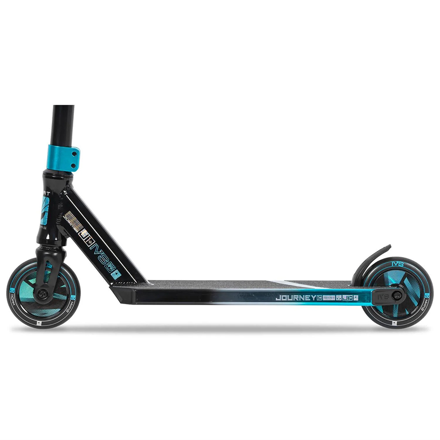 Invert Supreme Journey 1+ Jamie Hull Mini Stunt Scooter Tri Electro Teal Black 5