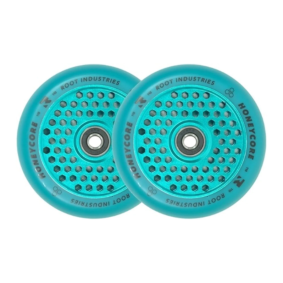 Root Limited edition Honeycore 110mm Pro Scooter wheels blue blue